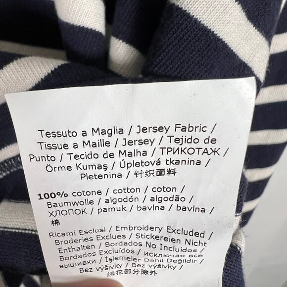 Weekend Max Mara Navy and White Striped Long Sleeve Tee - Picture 8 of 9